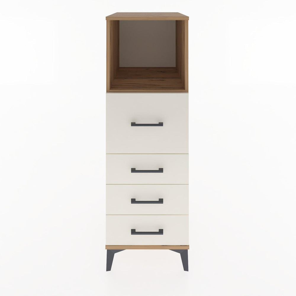 Woodntry Modüler Dolap Çam 44x30x122 cm Çekmeceli ve Raflı CR82-3