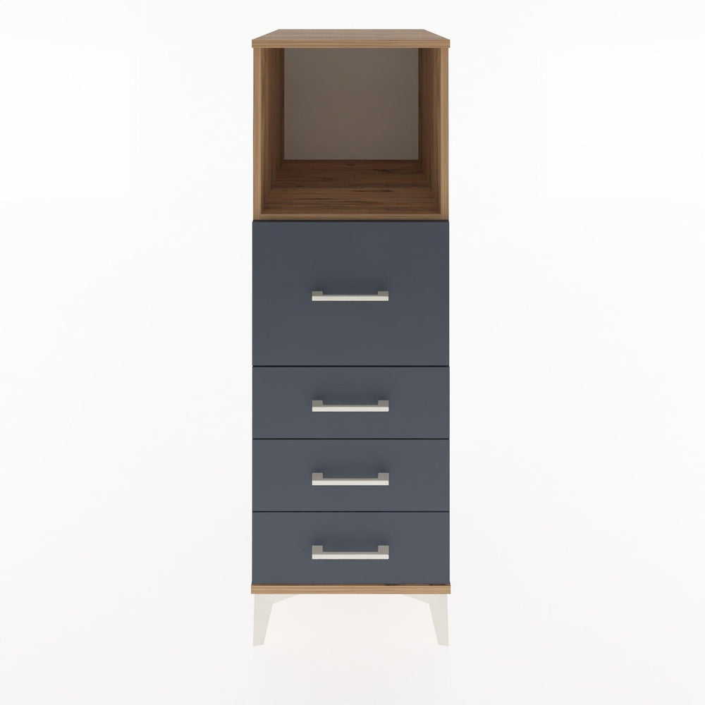 Woodntry Modüler Dolap Çam 44x30x122 cm Çekmeceli ve Raflı CR82-3