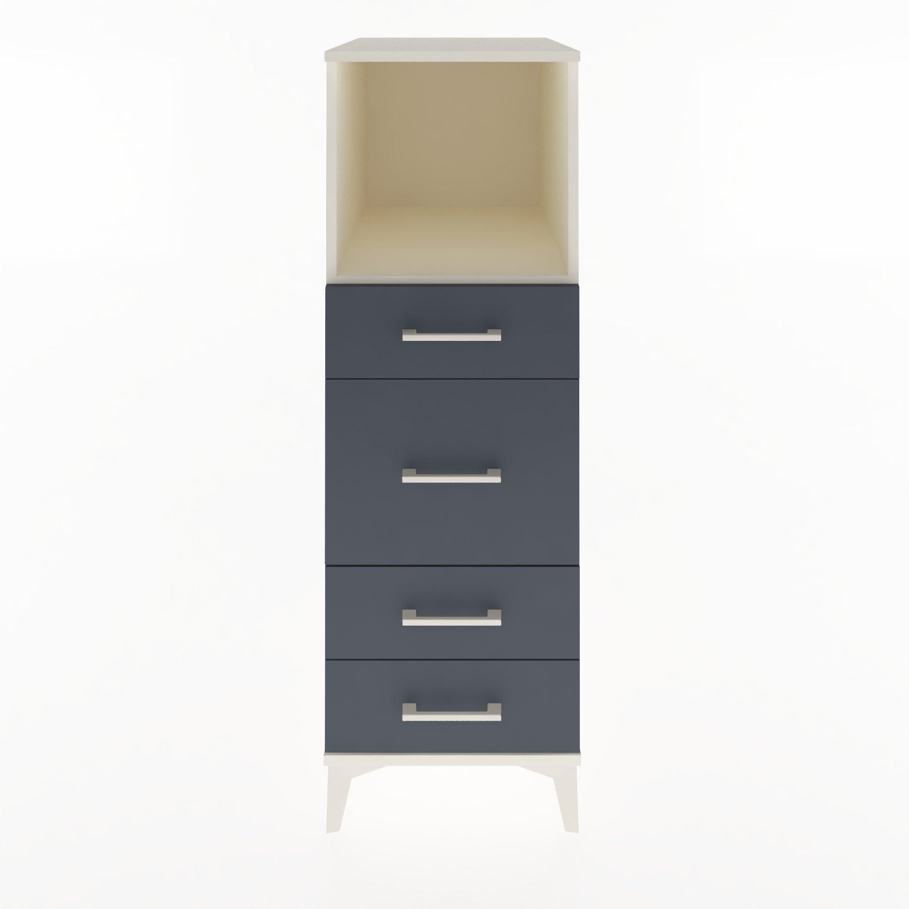 Woodntry Modular Cabinet Moonstone 44x30x122 cm with Drawers and Shelves CR83-1