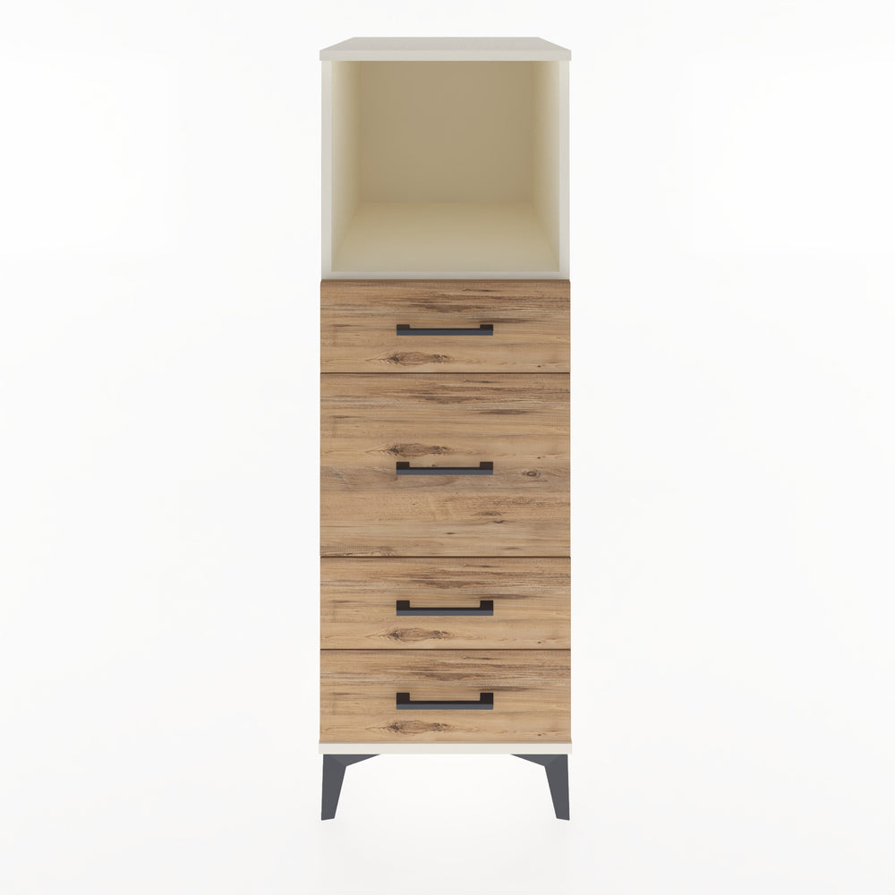 Woodntry Modular Cabinet Moonstone 44x59x122 cm with Drawers and Shelves CR83-1