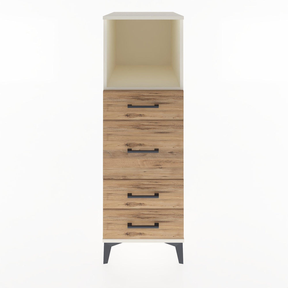 Woodntry Modular Cabinet Moonstone 44x30x122 cm with Drawers and Shelves CR83-1