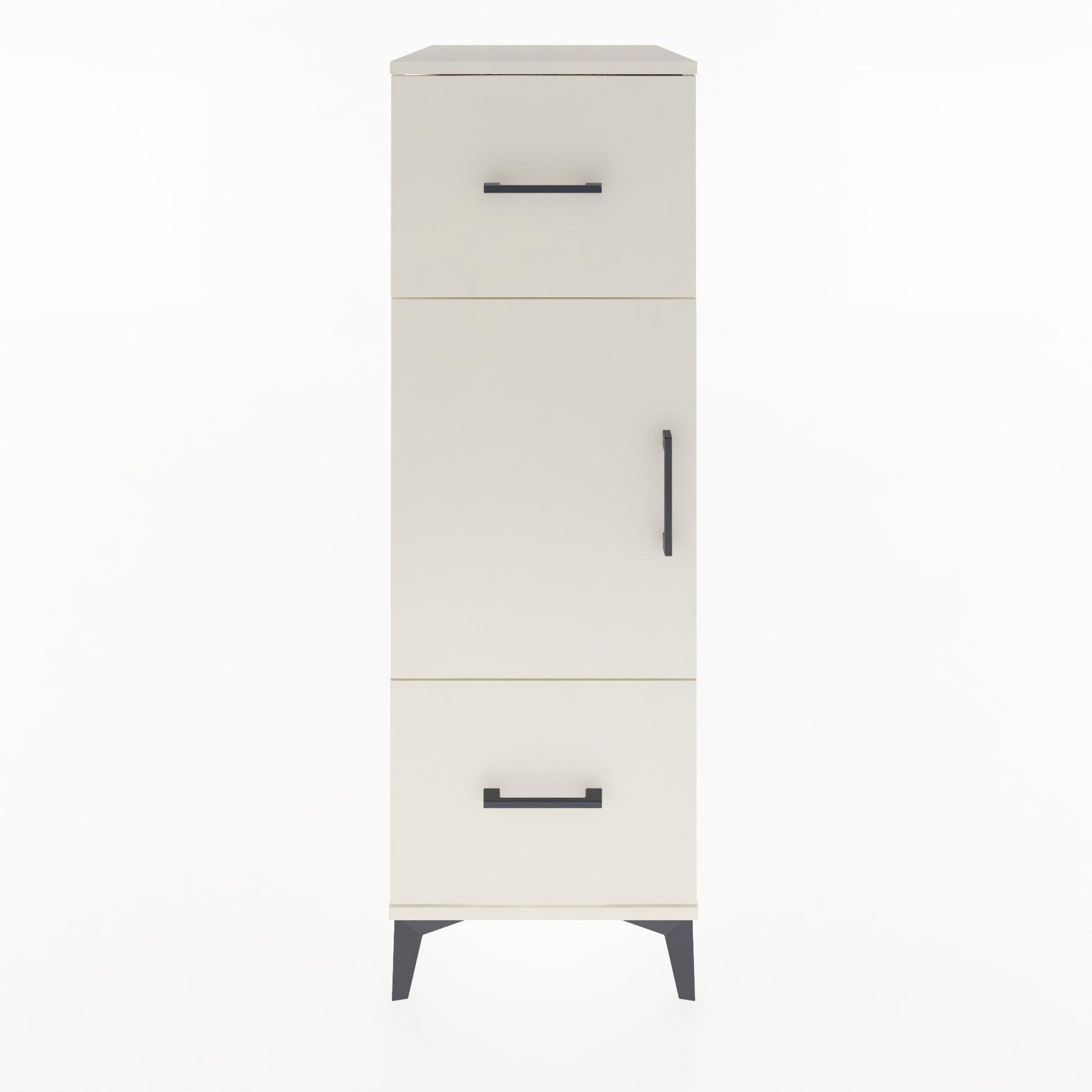 Woodntry Modular Cabinet Moonstone 44x30x122 cm with Doors and Drawers KC33-1