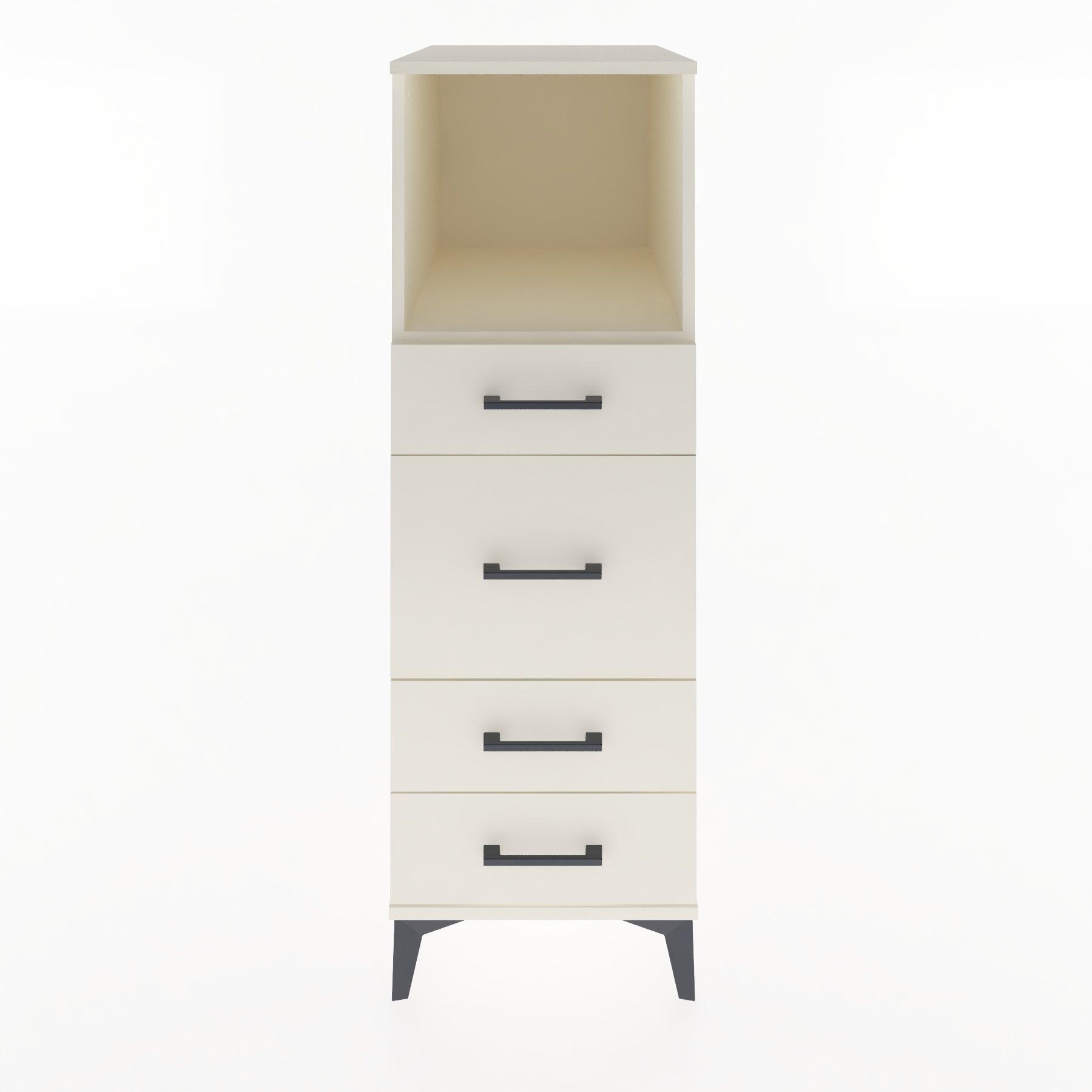 Woodntry Modular Cabinet Moonstone 44x30x122 cm with Drawers and Shelves CR83-1