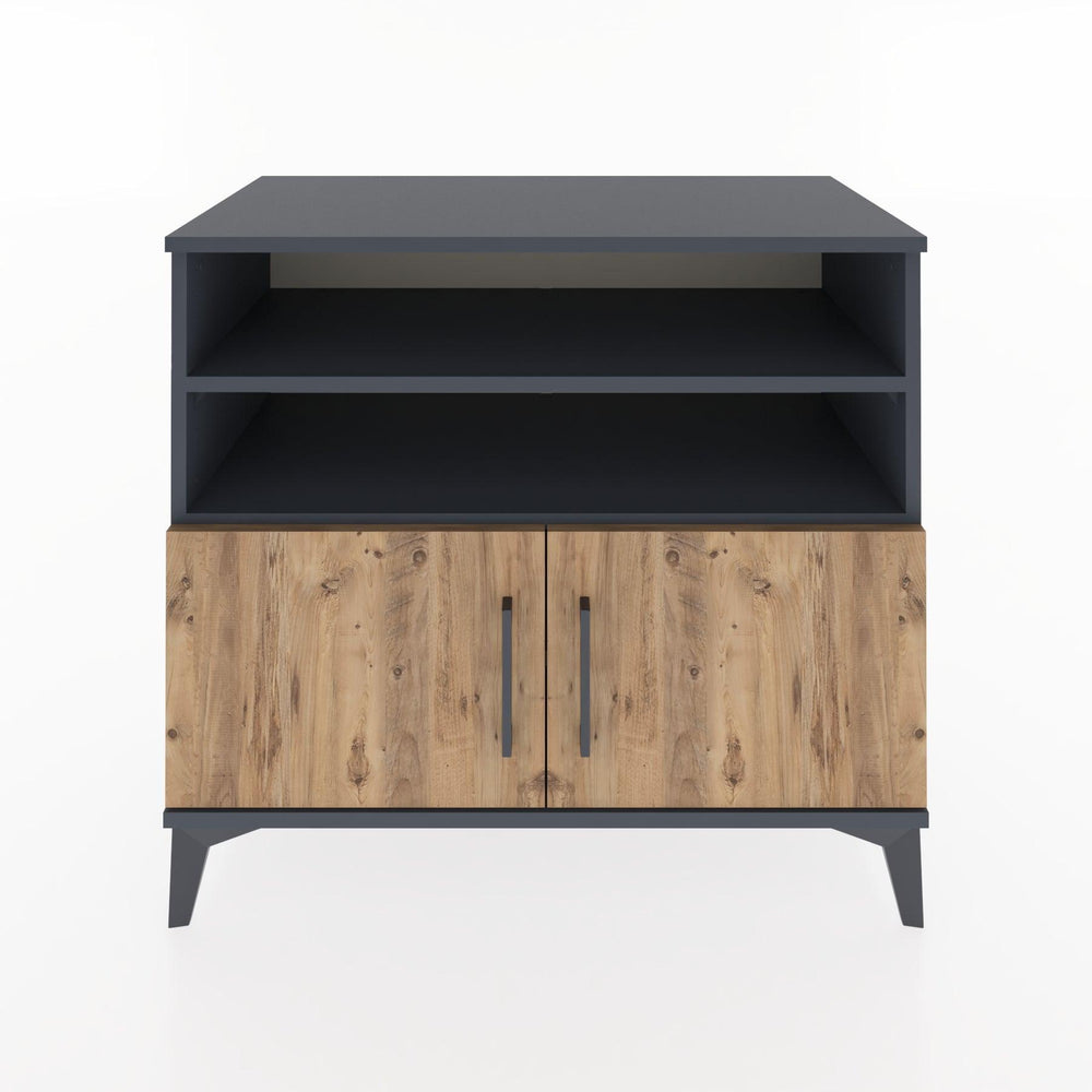 Woodntry Modular Dresser Anthracite 88x44x68 cm with Cover and Shelf KR33-2
