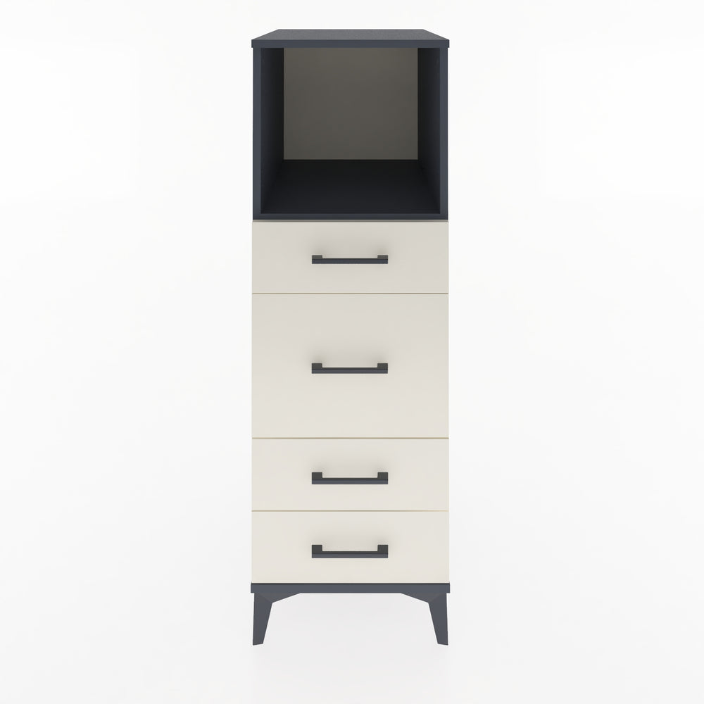 Woodntry Modular Cabinet Anthracite 44x59x122 cm with Drawers and Shelves CR83-2