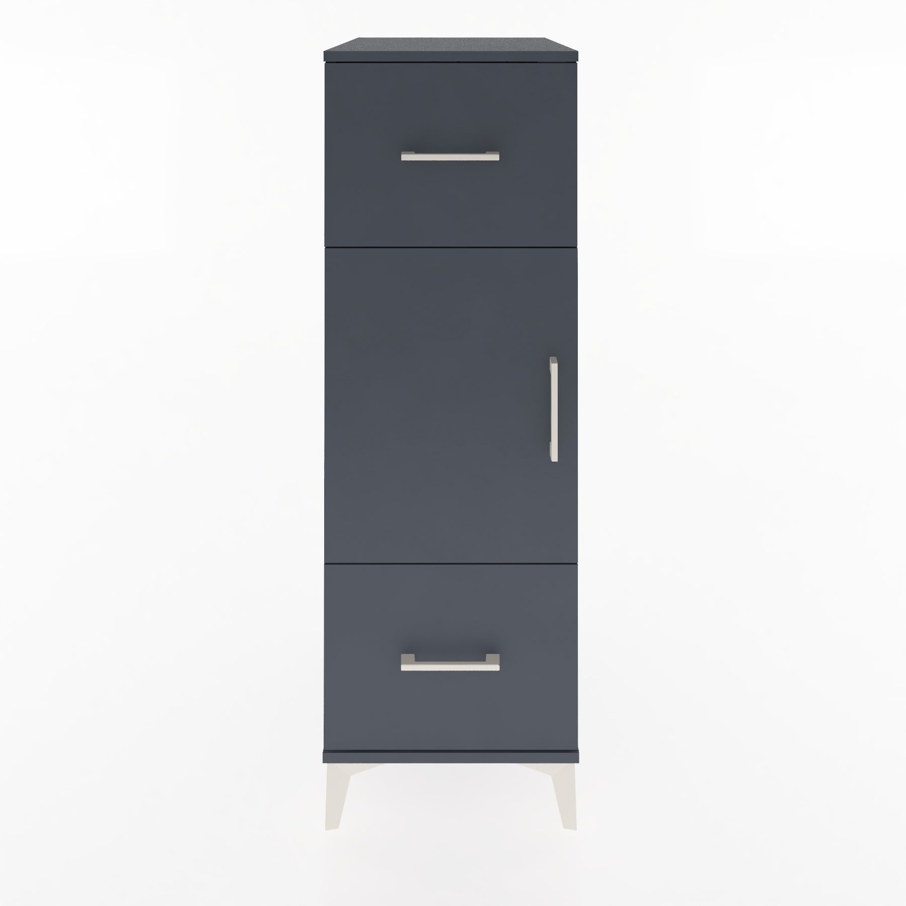 Woodntry Modular Cabinet Anthracite 44x59x122 cm with Doors and Drawers KC33-2