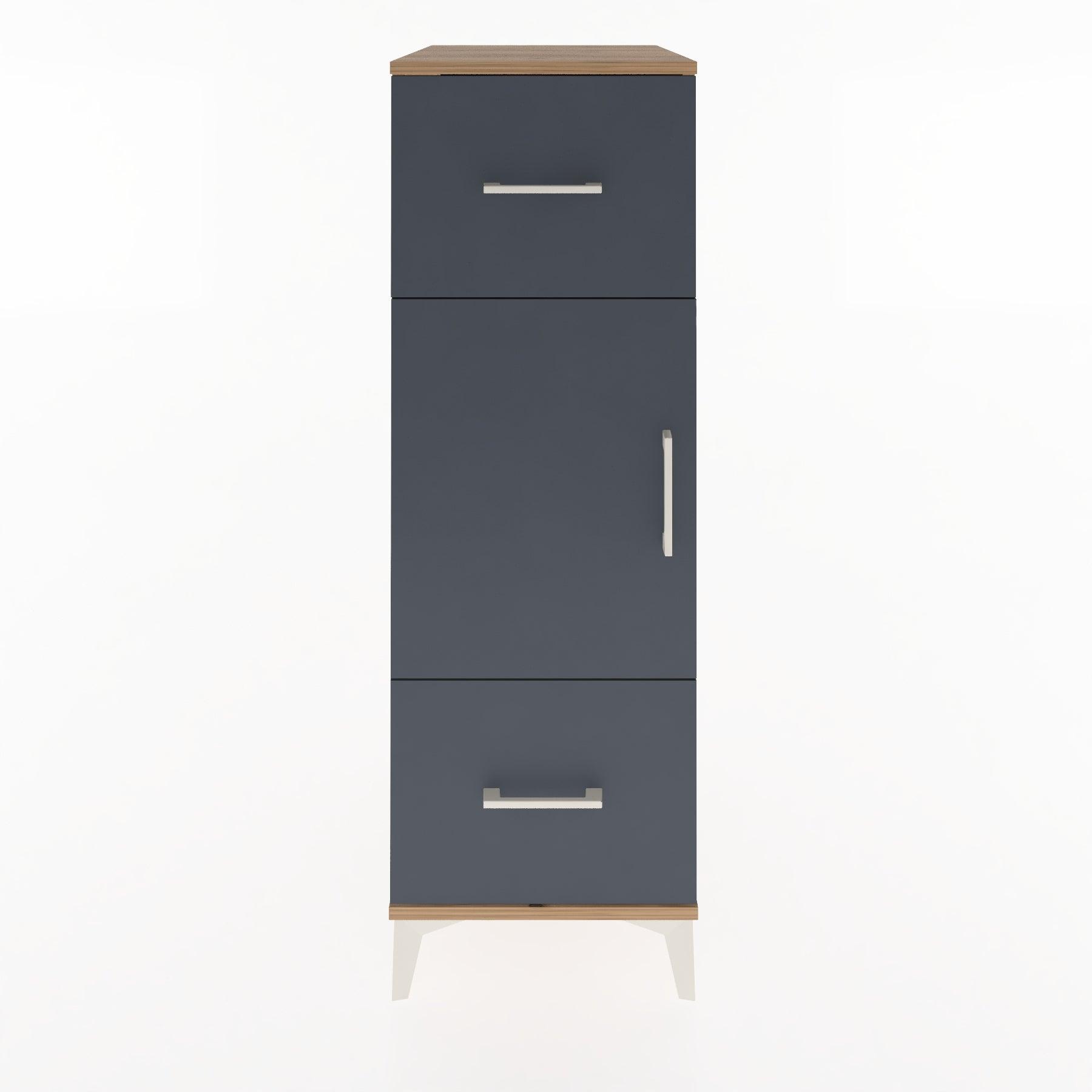 Woodntry Modular Cabinet Pine 44x30x122 cm with Doors and Drawers KC33-3