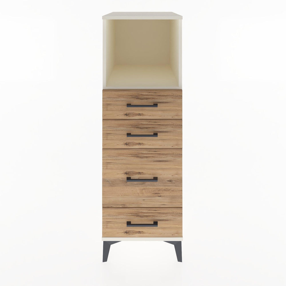 Woodntry Modular Cabinet Moonstone 44x30x122 cm with Drawers and Shelves CR84-1