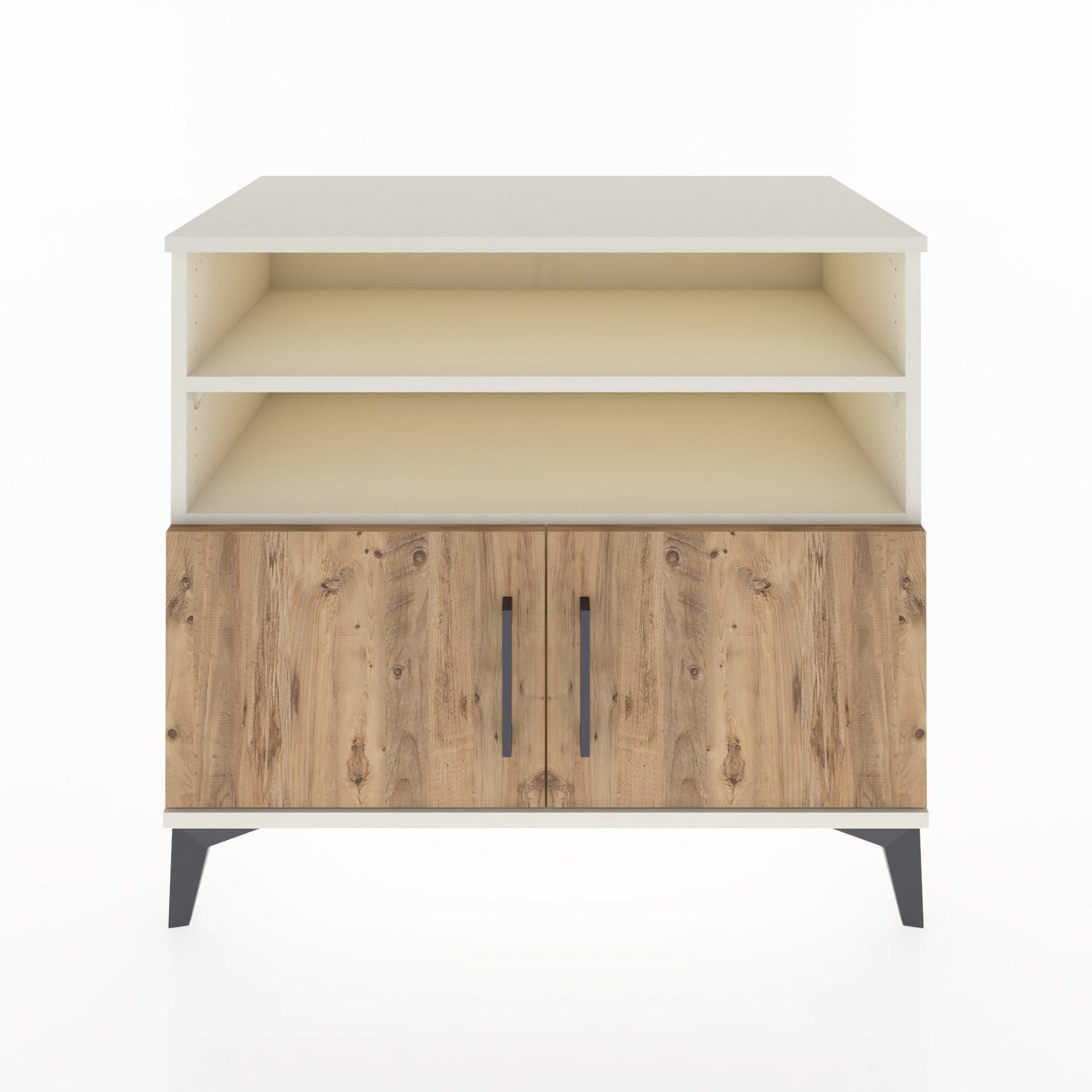 Woodntry Modüler Şifonyer Aytaşı 88x44x68 cm Kapaklı ve Raflı KR34-1