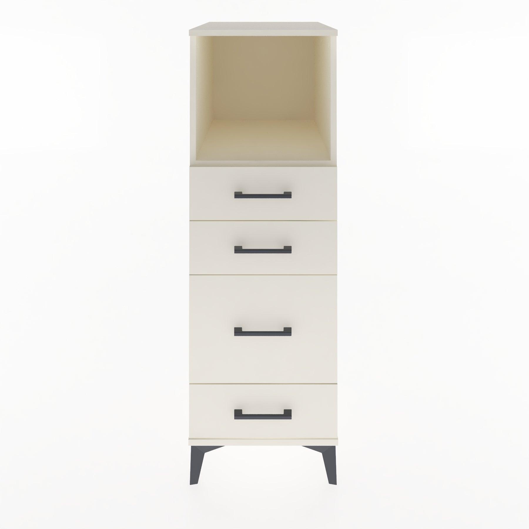 Woodntry Modular Cabinet Moonstone 44x30x122 cm with Drawers and Shelves CR84-1