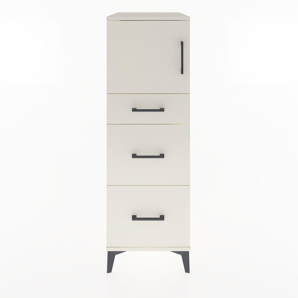 Woodntry Modular Cabinet Moonstone 44x30x122 cm with Doors and Drawers KC34-1