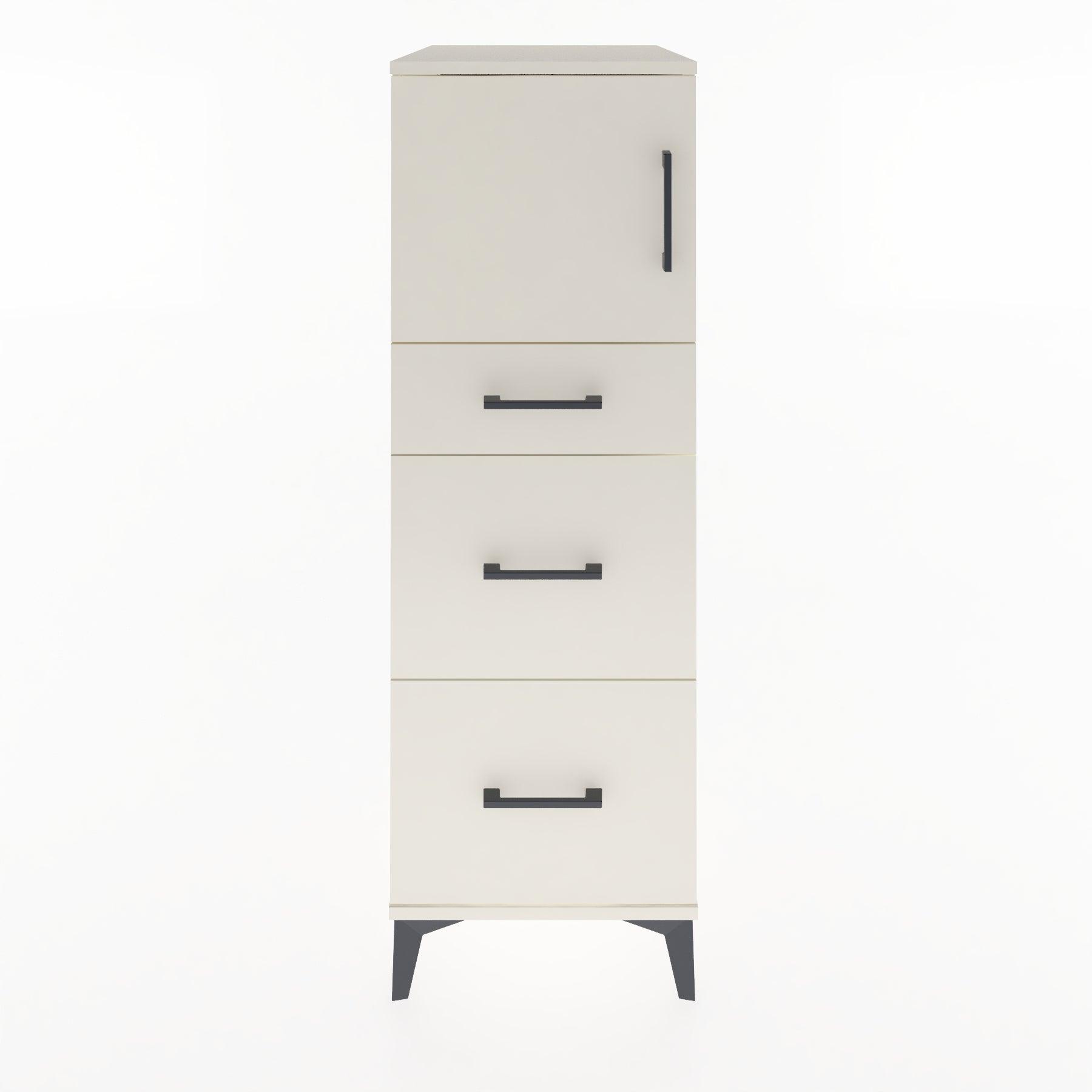 Woodntry Modular Cabinet Moonstone 44x30x122 cm with Doors and Drawers KC34-1