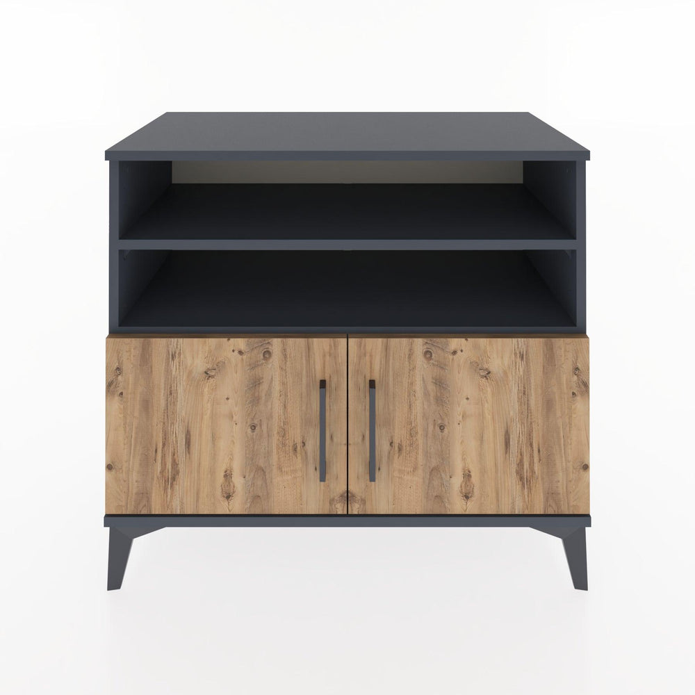 Woodntry Modular Dresser Anthracite 88x44x68 cm with Cover and Shelf KR34-2