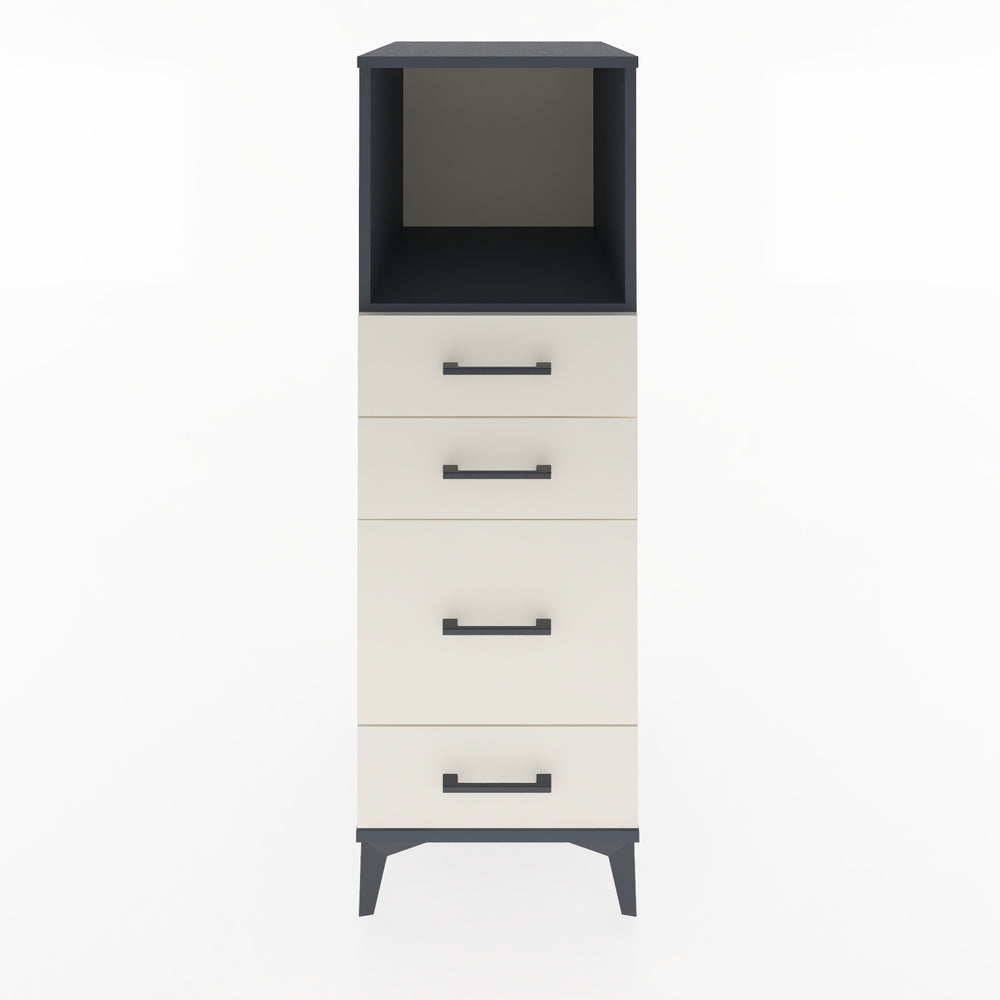 Woodntry Modular Cabinet Anthracite 44x59x122 cm with Drawers and Shelves CR84-2