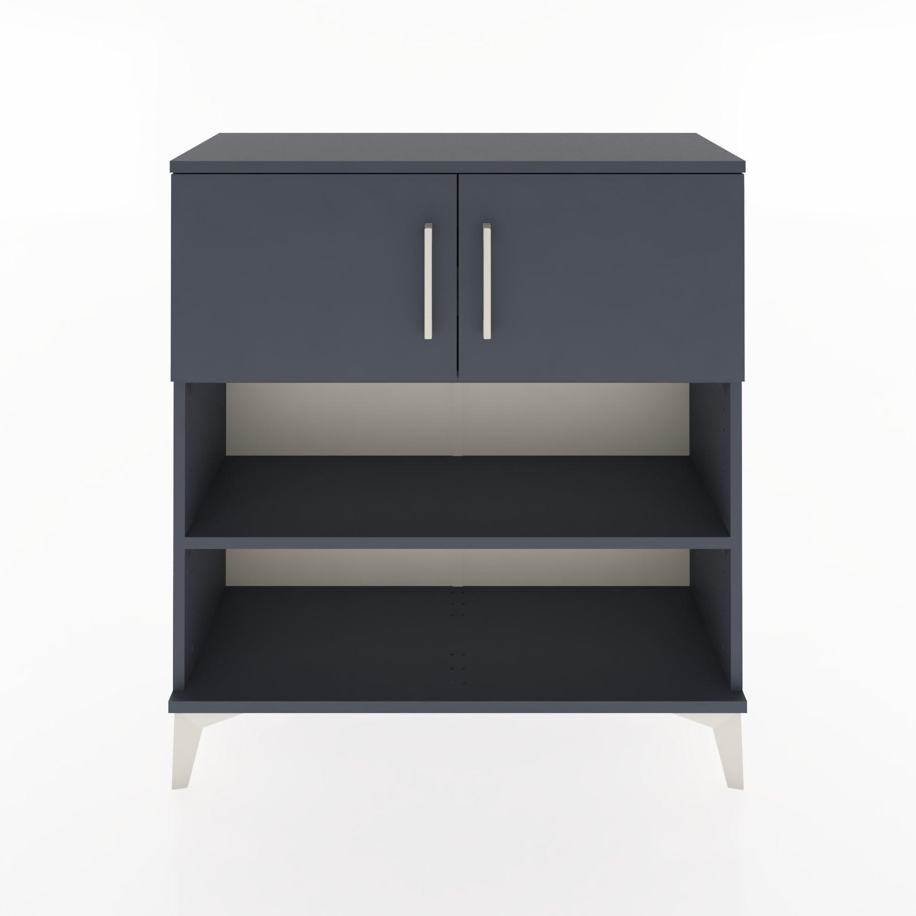 Woodntry Modular Dresser Anthracite 88x30x84 cm with Cover and Shelf KR34-2