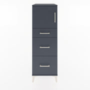 Woodntry Modular Cabinet Anthracite 44x30x122 cm with Doors and Drawers KC34-2