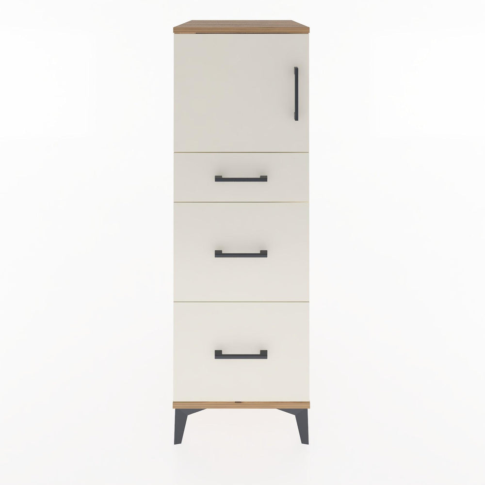 Woodntry Modular Cabinet Pine 44x30x122 cm with Doors and Drawers KC34-3