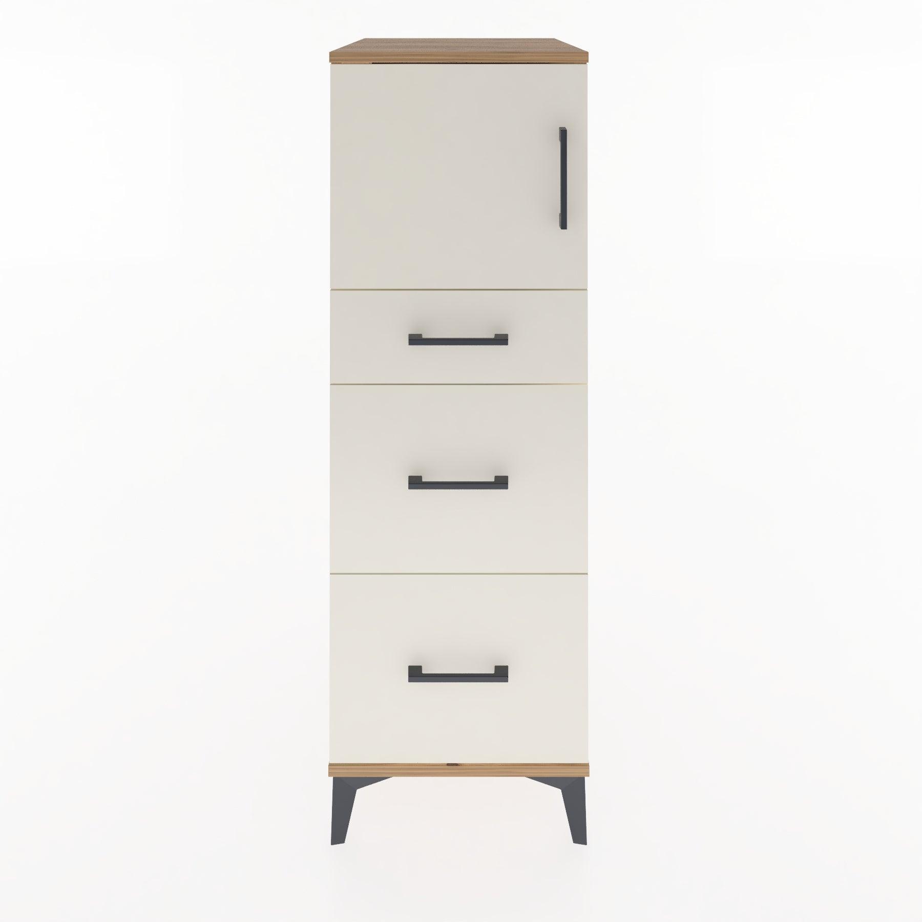 Woodntry Modular Cabinet Pine 44x30x122 cm with Doors and Drawers KC34-3