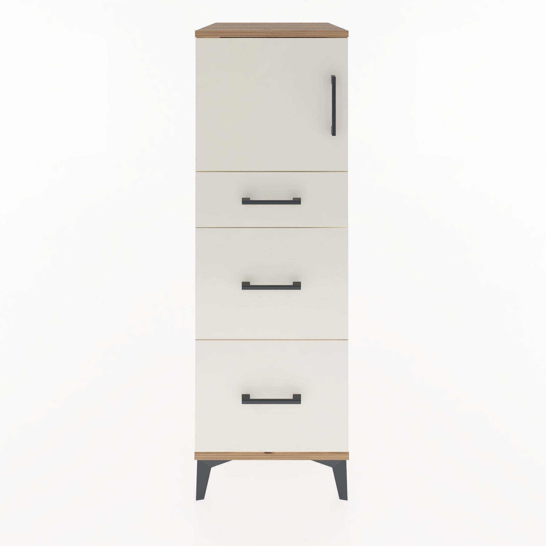 Woodntry Modular Cabinet Pine 44x59x122 cm with Doors and Drawers KC34-3