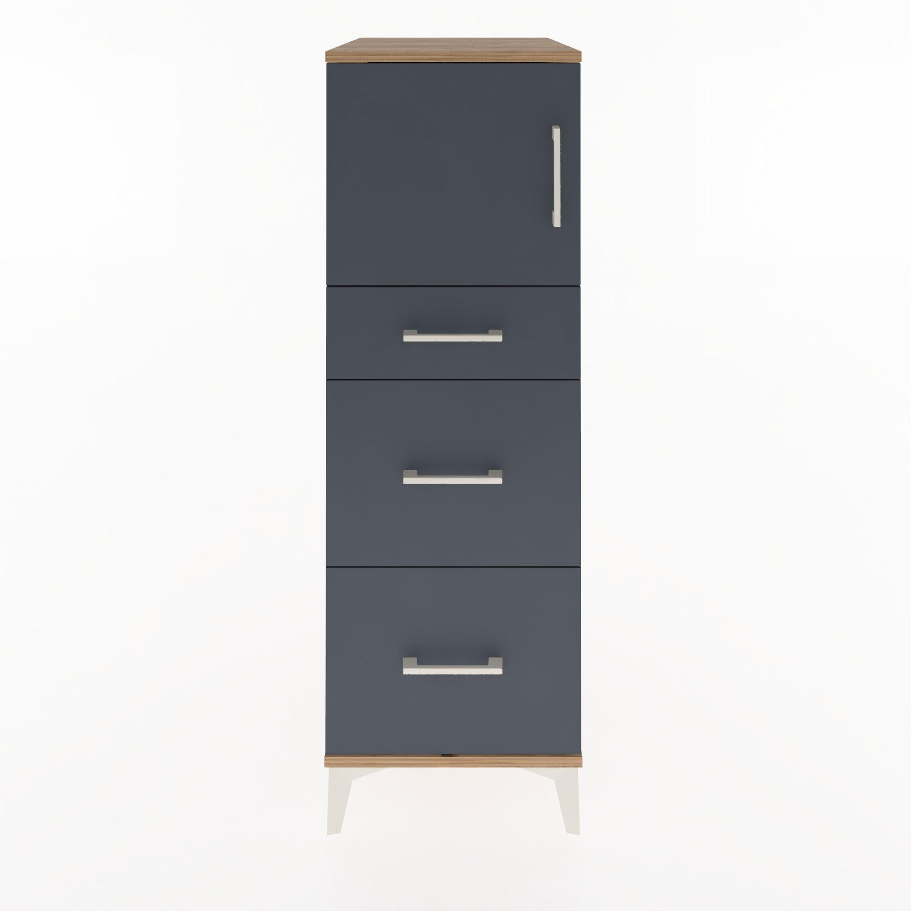 Woodntry Modular Cabinet Pine 44x30x122 cm with Doors and Drawers KC34-3
