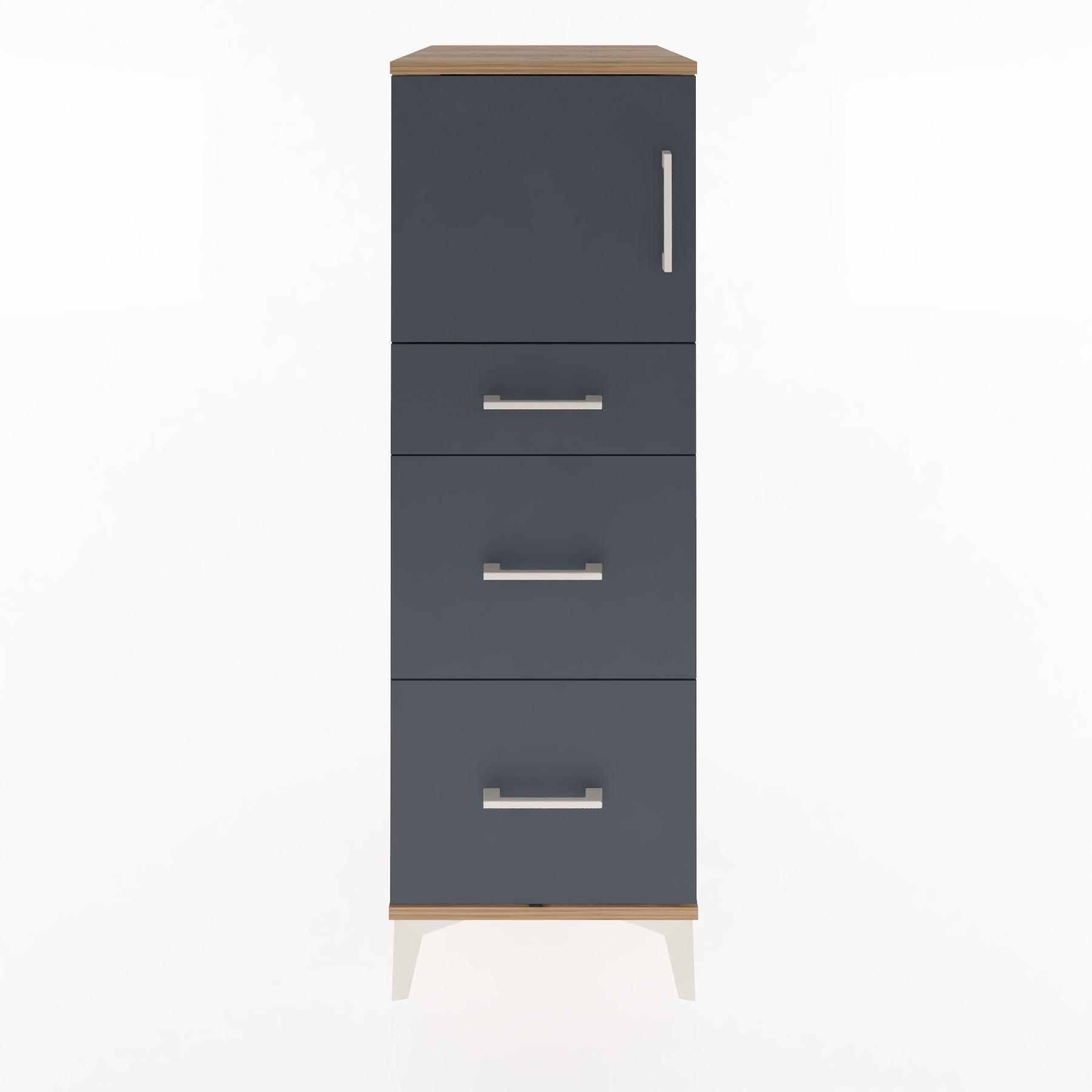 Woodntry Modular Cabinet Pine 44x59x122 cm with Doors and Drawers KC34-3