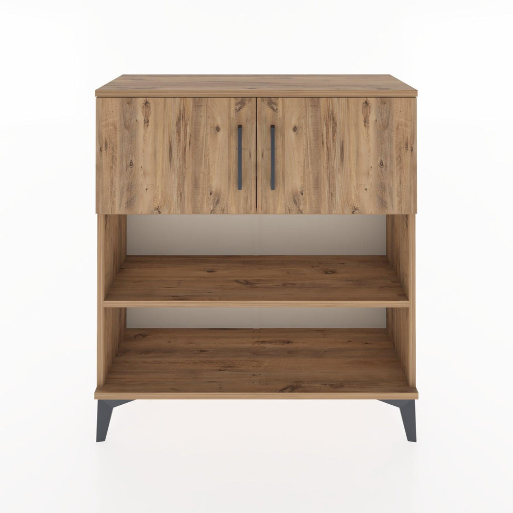 Woodntry Modüler Şifonyer Çam 88x30x84 cm Kapaklı ve Raflı KR34-3