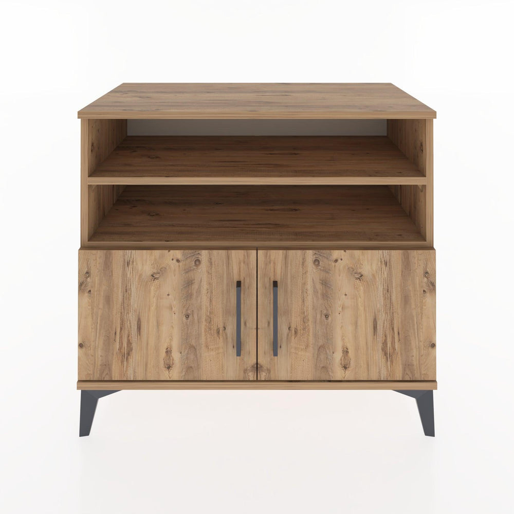 Woodntry Modüler Şifonyer Çam 88x44x68 cm Kapaklı ve Raflı KR34-3