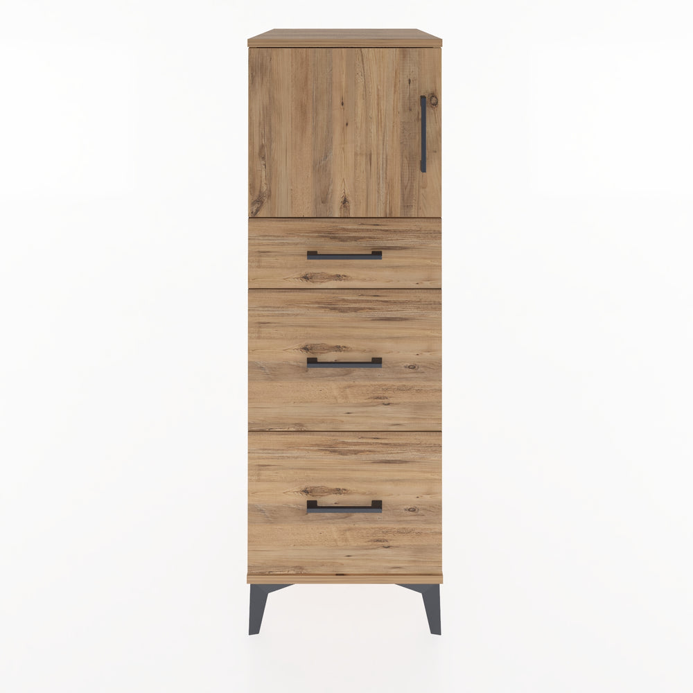 Woodntry Modular Cabinet Pine 44x59x122 cm with Doors and Drawers KC34-3