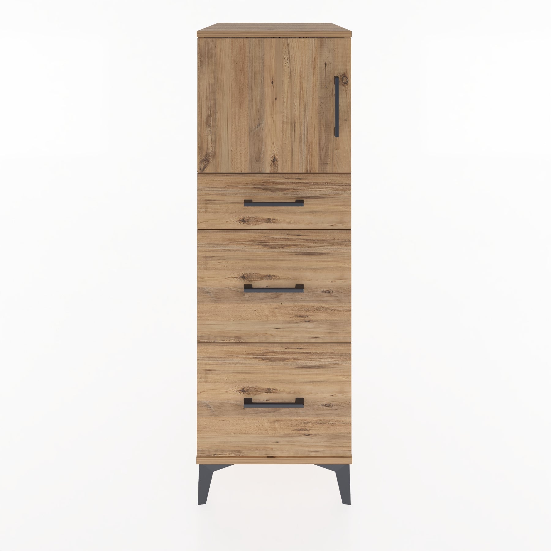 Woodntry Modular Cabinet Pine 44x59x122 cm with Doors and Drawers KC34-3