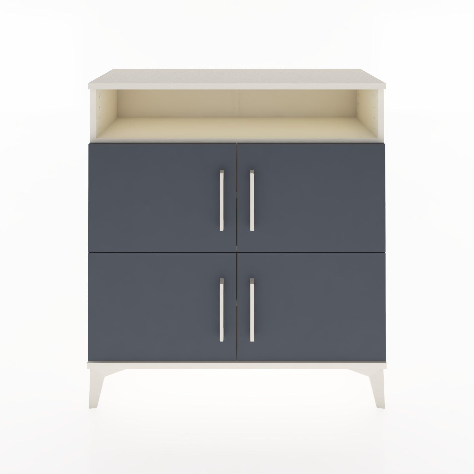 Woodntry Modular Dresser Moonstone 88x30x84 cm with Cover and Shelf KR35-1