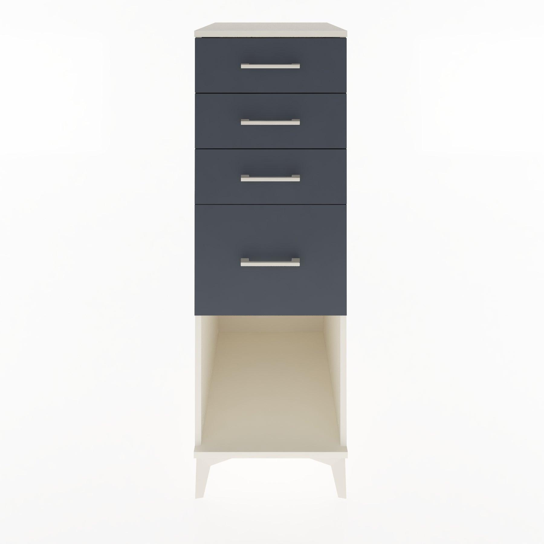 Woodntry Modular Cabinet Moonstone 44x30x122 cm with Drawers and Shelves CR85-1