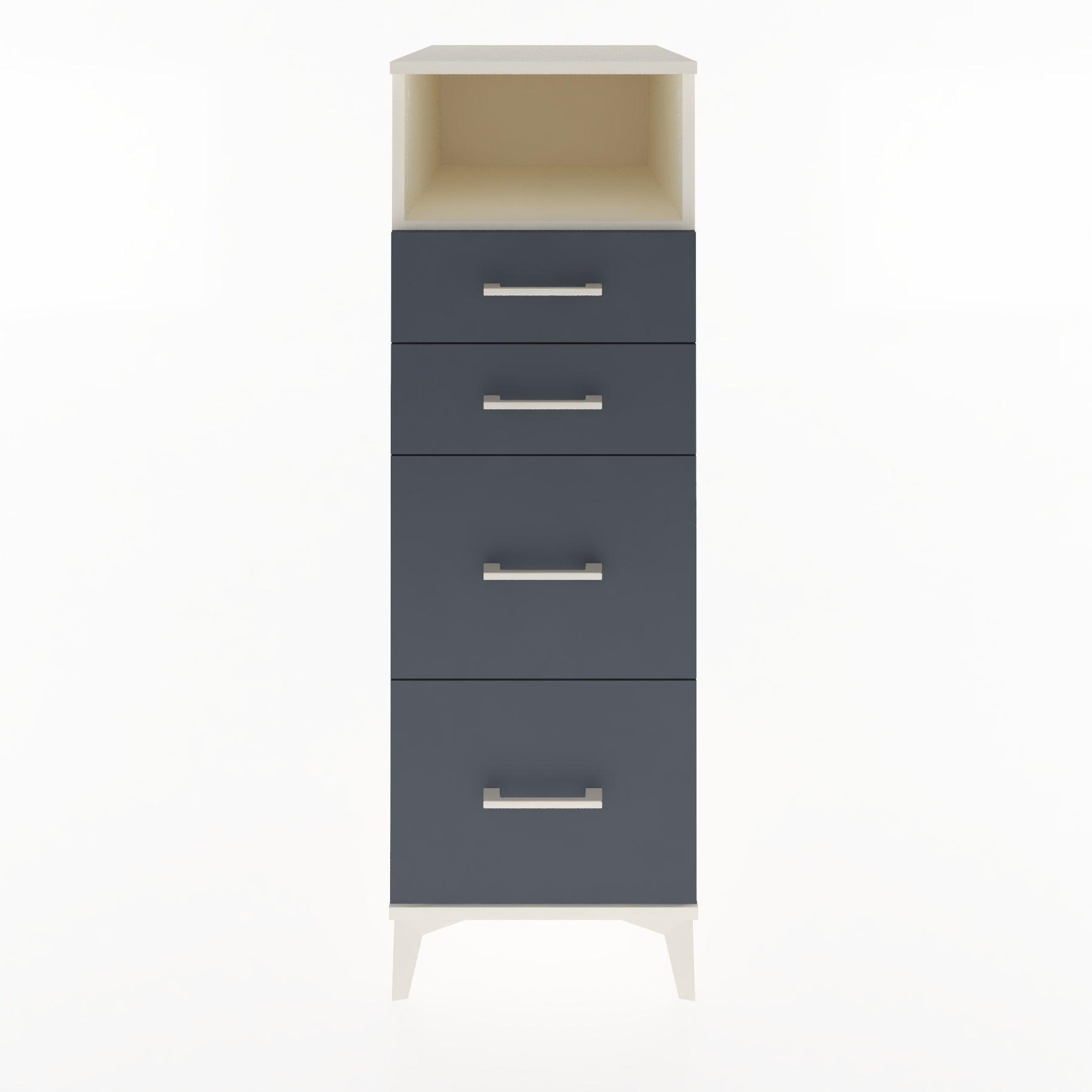Woodntry Modular Cabinet Moonstone 44x30x122 cm with Drawers and Shelves CR35-1
