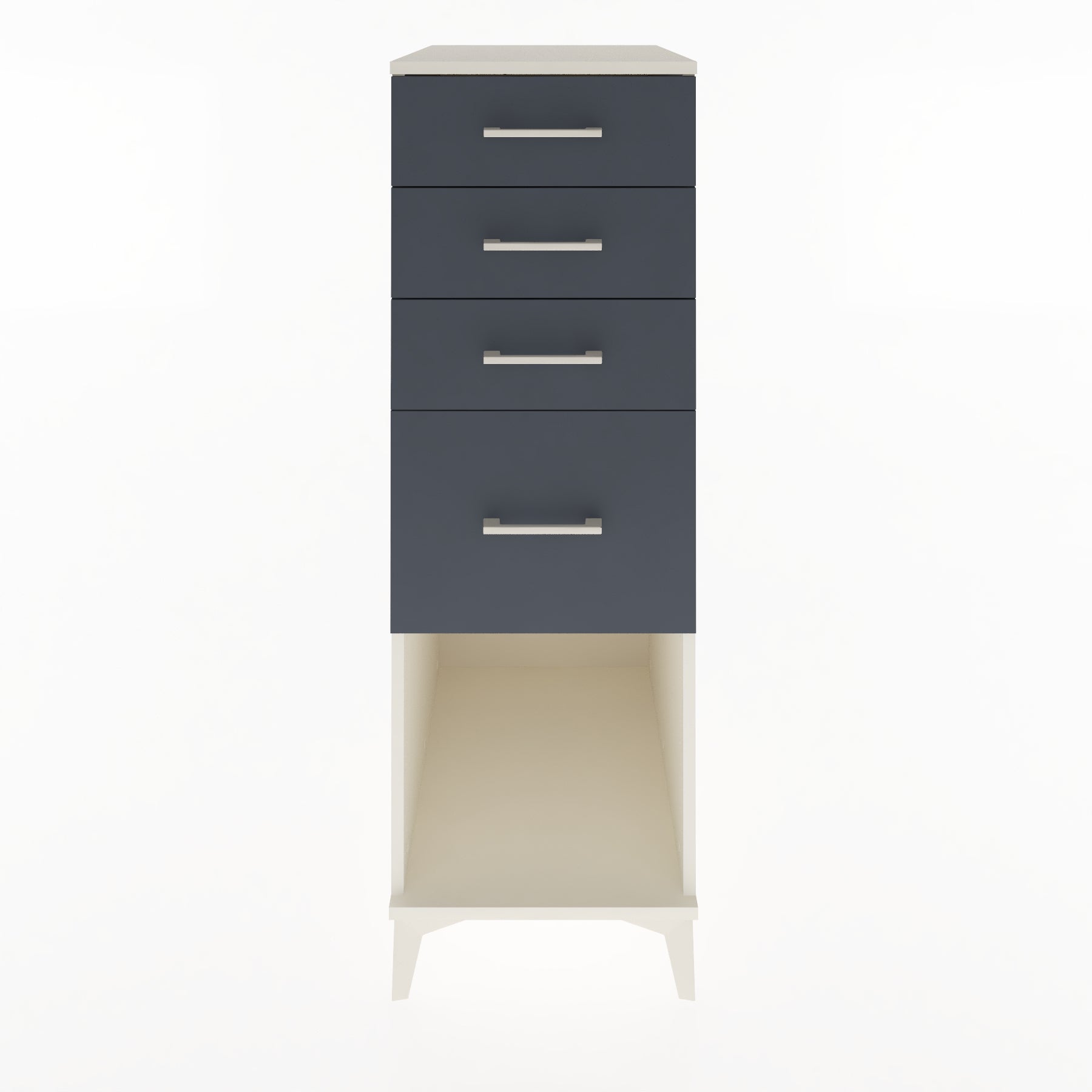 Woodntry Modular Cabinet Moonstone 44x59x122 cm with Drawers and Shelves CR85-1