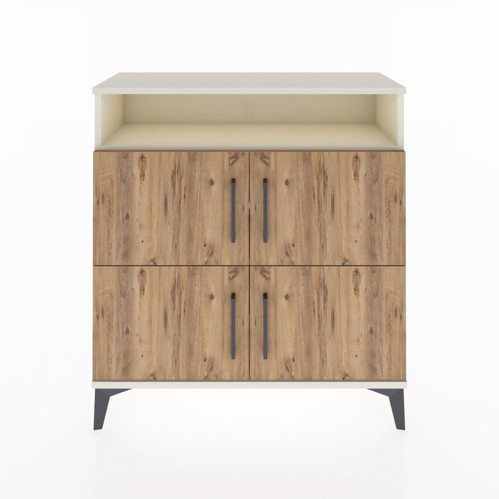 Woodntry Modüler Şifonyer Aytaşı 88x30x84 cm Kapaklı ve Raflı KR35-1