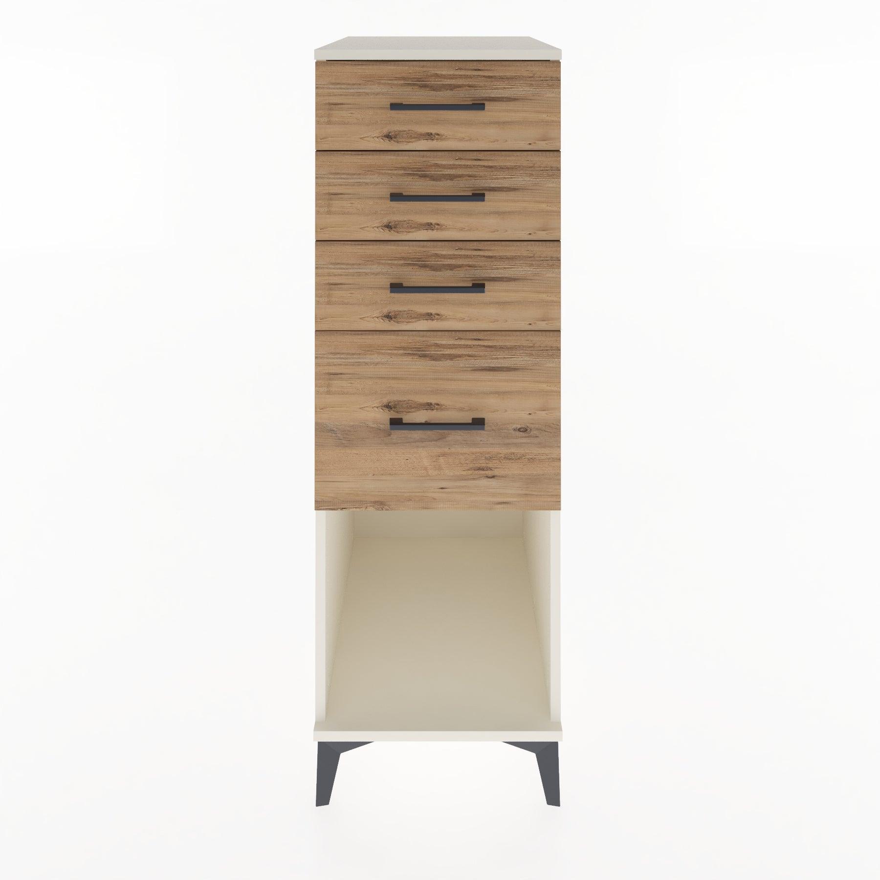 Woodntry Modular Cabinet Moonstone 44x30x122 cm with Drawers and Shelves CR85-1
