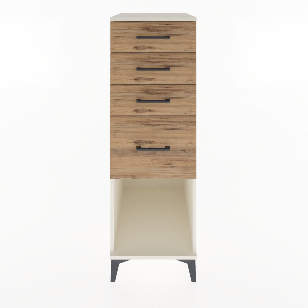 Woodntry Modular Cabinet Moonstone 44x59x122 cm with Drawers and Shelves CR85-1