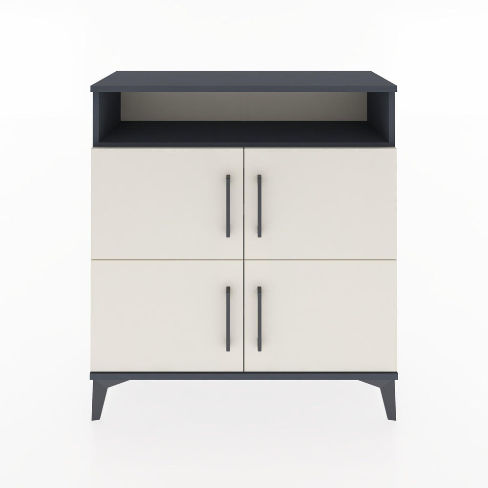 Woodntry Modular Dresser Anthracite 88x30x84 cm with Cover and Shelf KR35-2