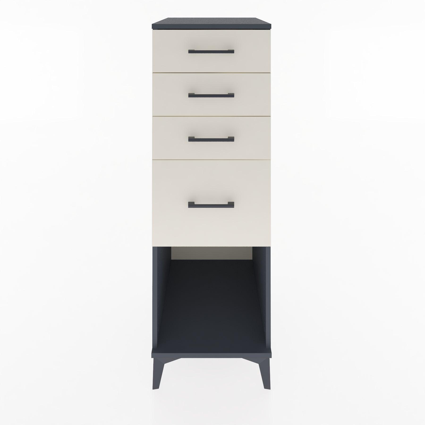 Woodntry Modular Cabinet Anthracite 44x30x122 cm with Drawers and Shelves CR85-2