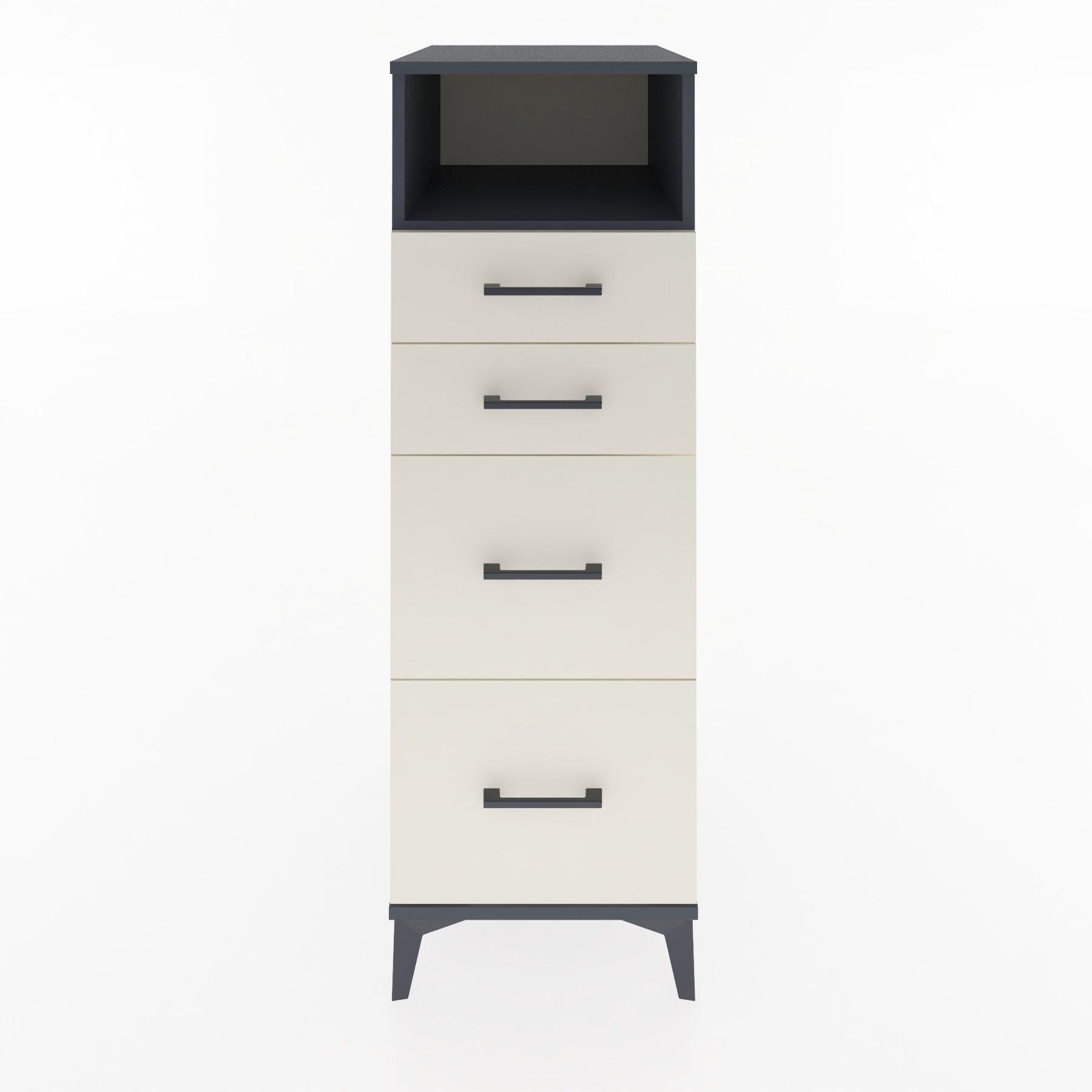 Woodntry Modular Cabinet Anthracite 44x30x122 cm with Drawers and Shelves CR35-2