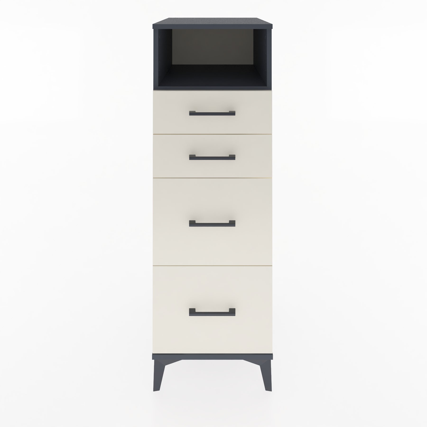 Woodntry Modular Cabinet Anthracite 44x59x122 cm with Drawers and Shelves CR35-2