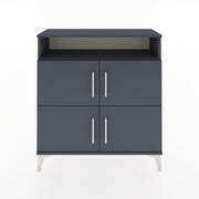 Woodntry Modular Dresser Anthracite 88x30x84 cm with Cover and Shelf KR35-2