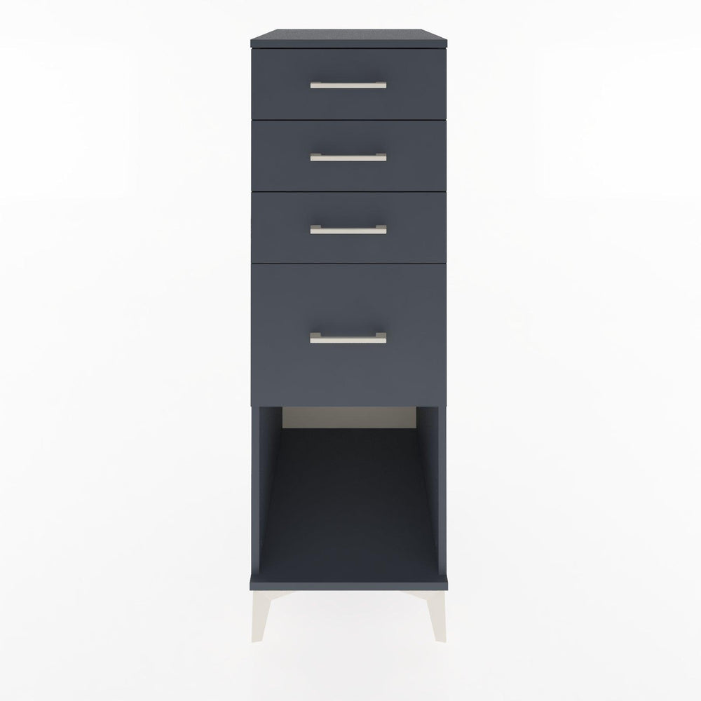 Woodntry Modular Cabinet Anthracite 44x30x122 cm with Drawers and Shelves CR85-2