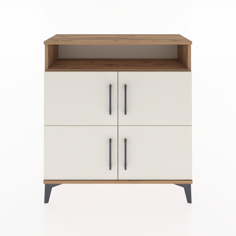 Woodntry Modüler Şifonyer Çam 88x30x84 cm Kapaklı ve Raflı KR35-3