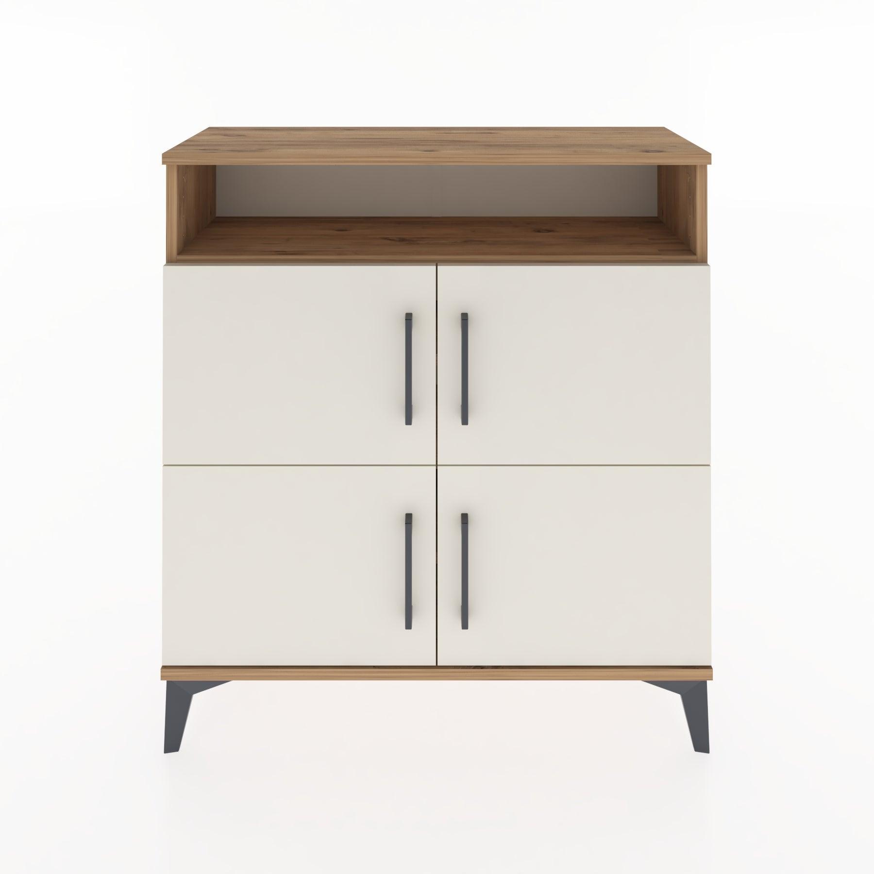 Woodntry Modular Dresser Pine 88x30x84 cm with Cover and Shelf KR35-3