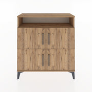 Woodntry Modular Dresser Pine 88x30x84 cm with Cover and Shelf KR35-3