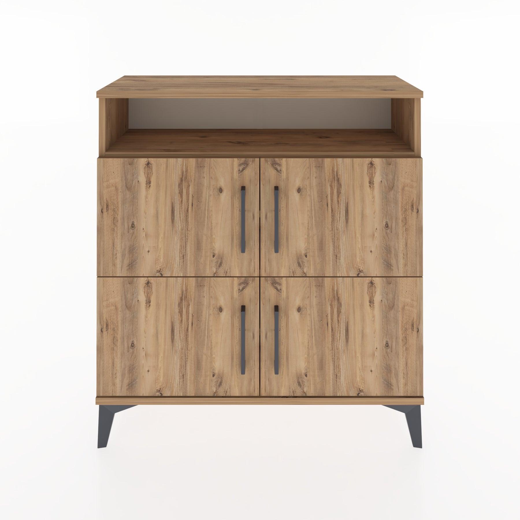 Woodntry Modular Dresser Pine 88x30x84 cm with Cover and Shelf KR35-3