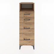 Woodntry Modüler Dolap Çam 44x30x122 cm Çekmeceli ve Raflı CR35-3