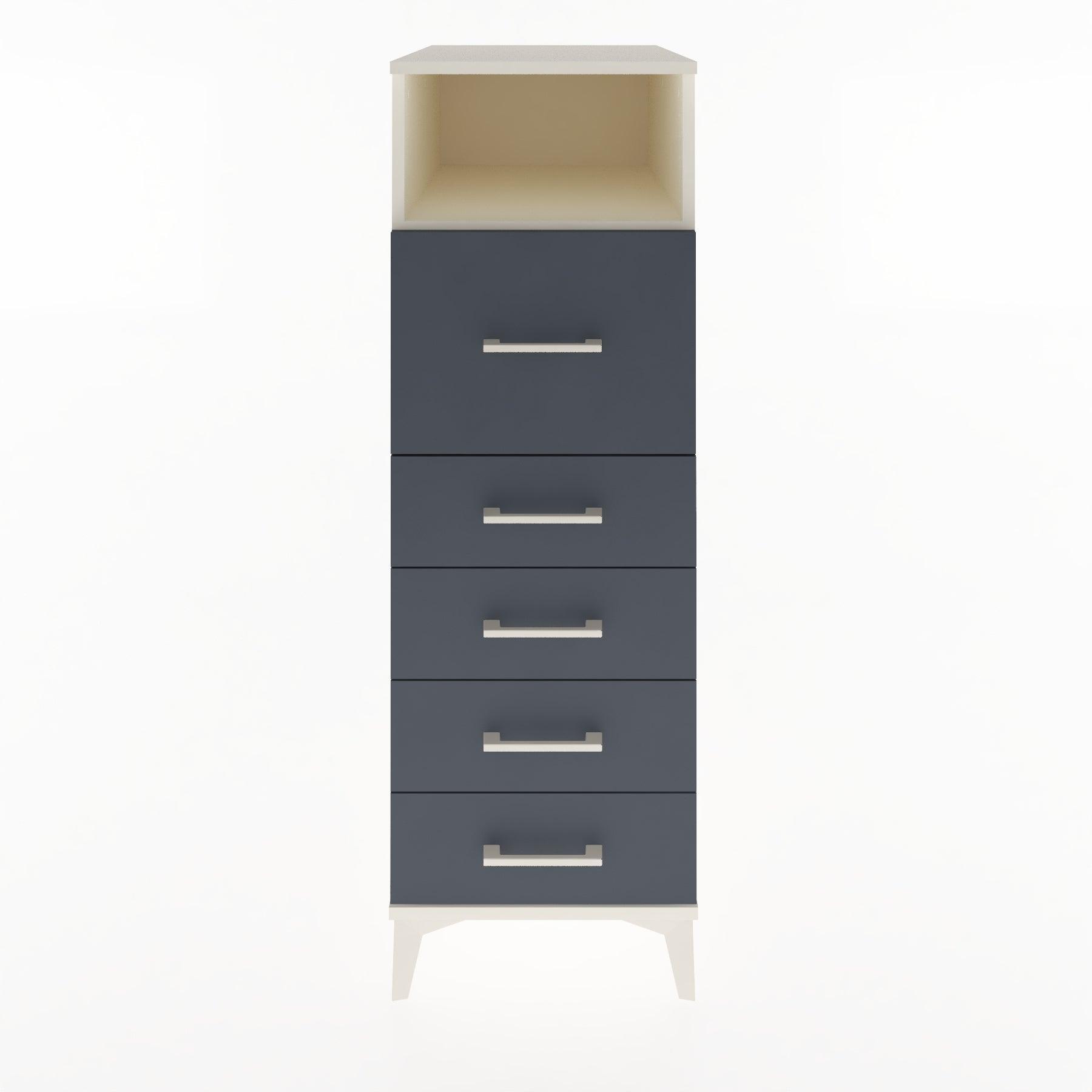Woodntry Modular Cabinet Moonstone 44x30x122 cm with Drawers and Shelves CR86-1