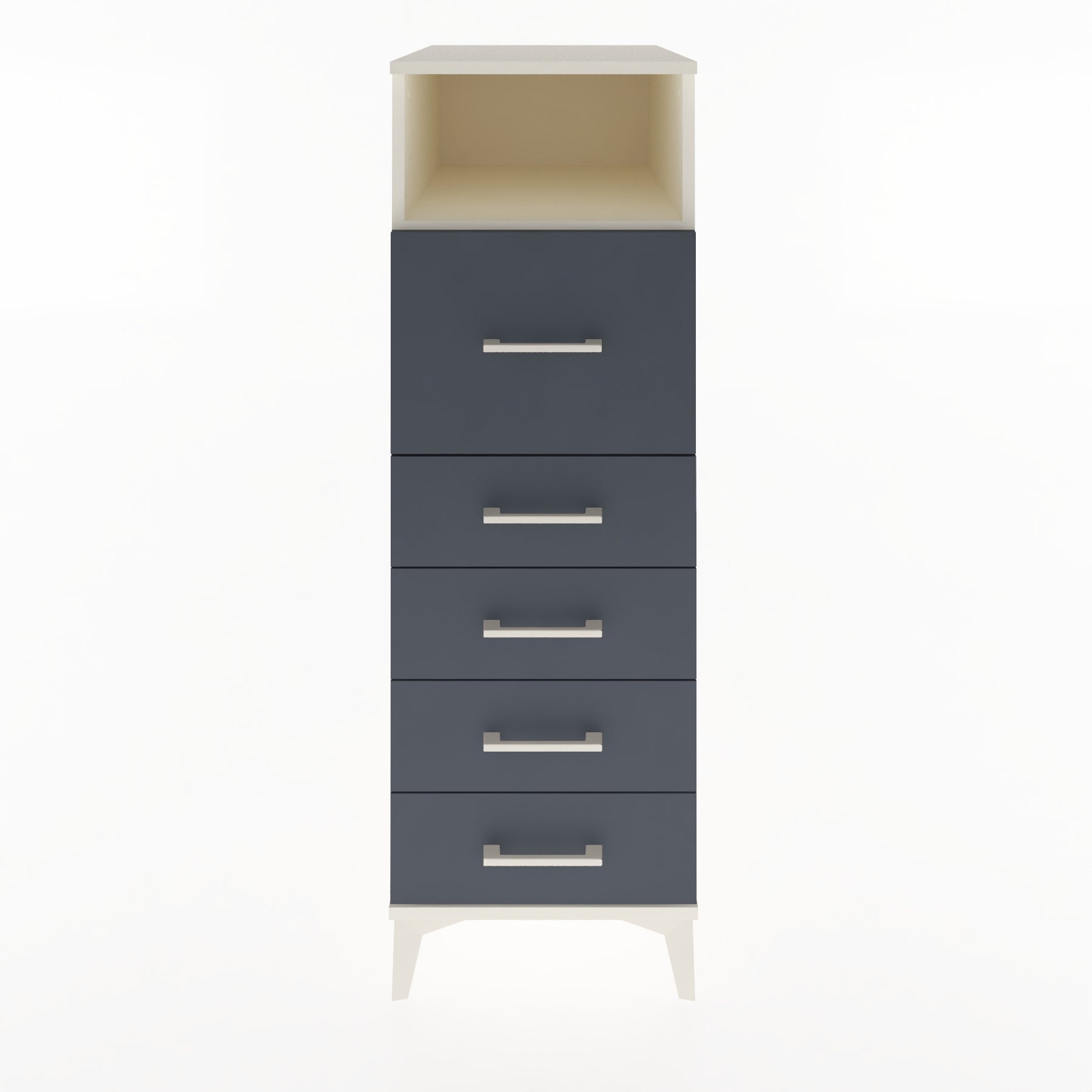 Woodntry Modular Cabinet Moonstone 44x59x122 cm with Drawers and Shelves CR86-1