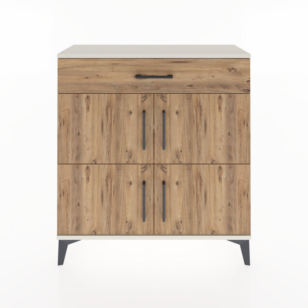 Woodntry Modüler Şifonyer Aytaşı 88x30x84 cm Kapaklı ve Çekmeceli KC36-1